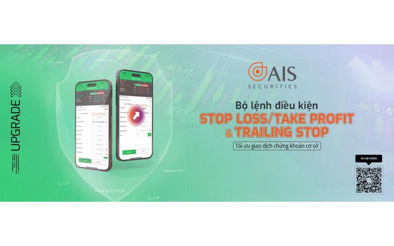 AIS ra mắt Lệnh Lệnh SL/TP (Stop Loss/ Take Profit) và Lệnh Trailing Stop hỗ trợ giao dịch cơ sở