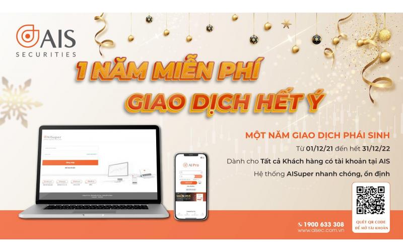 AIS SIÊU ƯU ĐÃI: HƠN 12 THÁNG MIỄN PHÍ GIAO DỊCH PHÁI SINH 